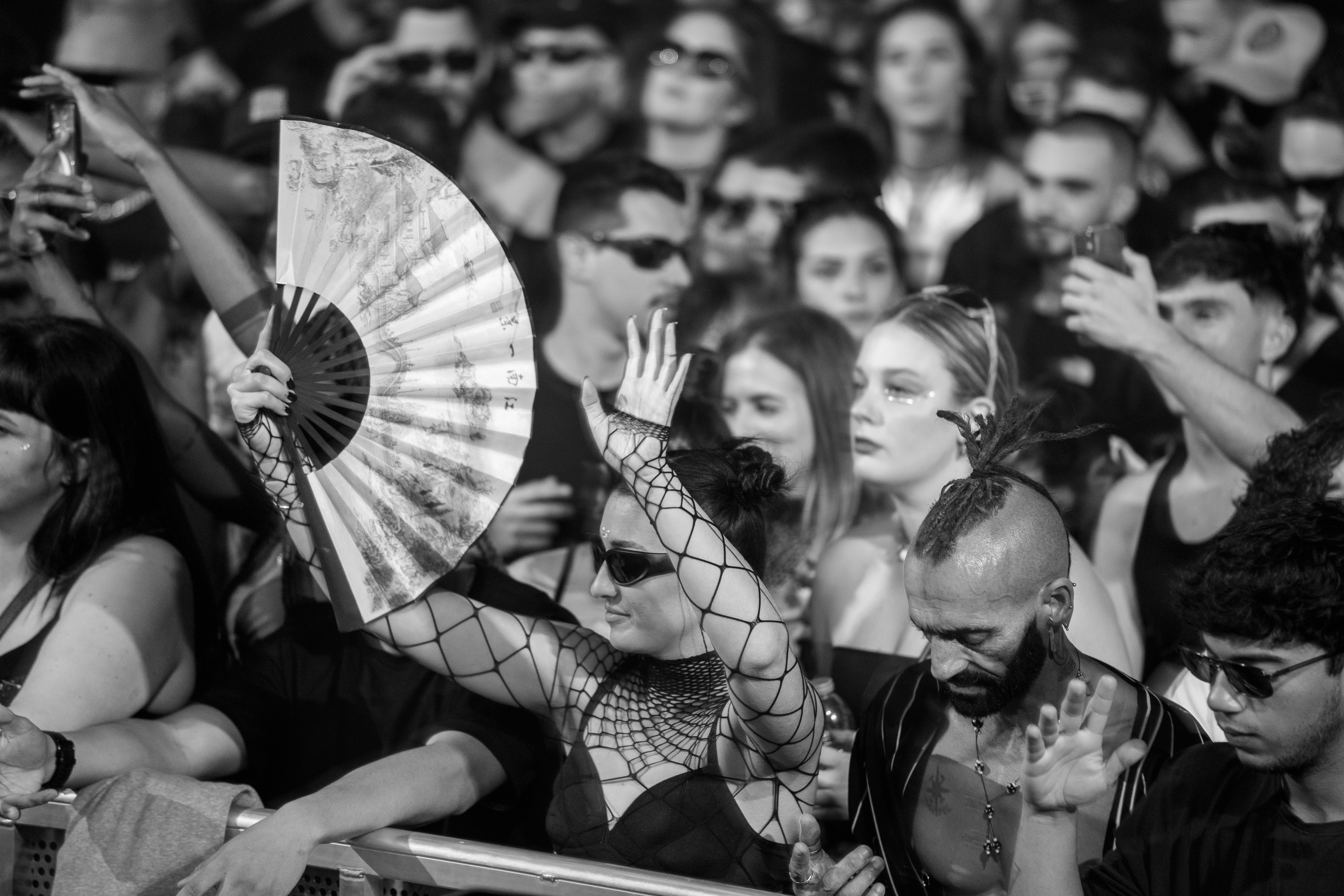 Hard Techno Ravers in Portugal for Soundwaves Music Festival