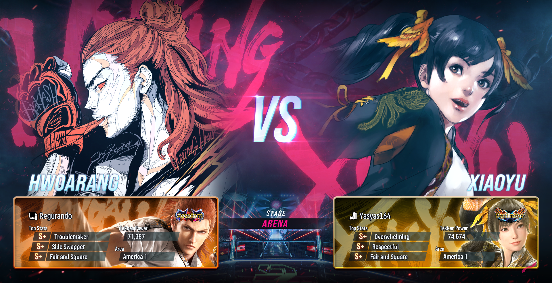 Tekken 8 Ranked Loading Screen